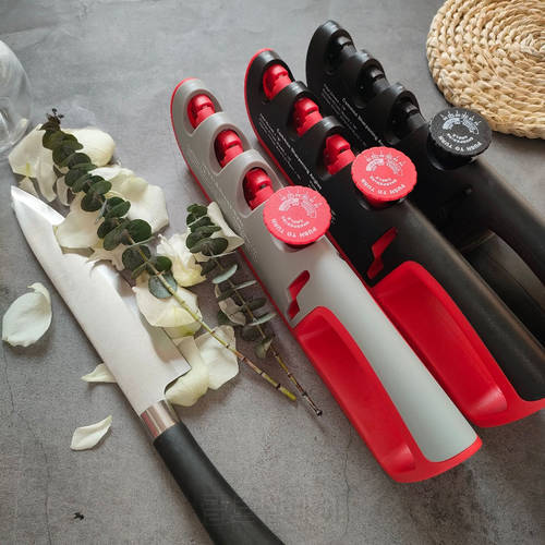 Knife Sharpener 5 in 1 Adjustable Angle Black Red Kitchen Grinding Machine Professional Knife Scissors Sharpening Tools