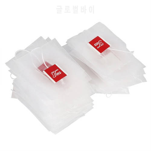 100pcs/lot Tea Bag Infuser With String Heal Seal 7 x 6cm Sachet Filter Paper Teabags Empty Tea Bags