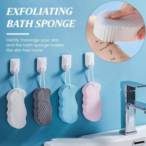 Soft Sponge Body Scrubber Bath Exfoliating Scrub Sponge Shower Brush Body Skin Cleaner Dead Skin Remover