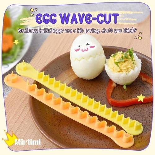 2Pcs Fancy Cut Egg Cooked Eggs Cutter Lace Egg Slicer Carving Lace Cutting Wire Egg Cutter Home Boiled Cut Egg Creative Tools
