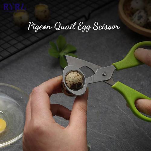 Stainless Steel Pigeon Quail Egg Scissors Hand Eggshell Cutters Egg Opener Durable Shell Cracker Blade Clipper Cigar Shear Cut