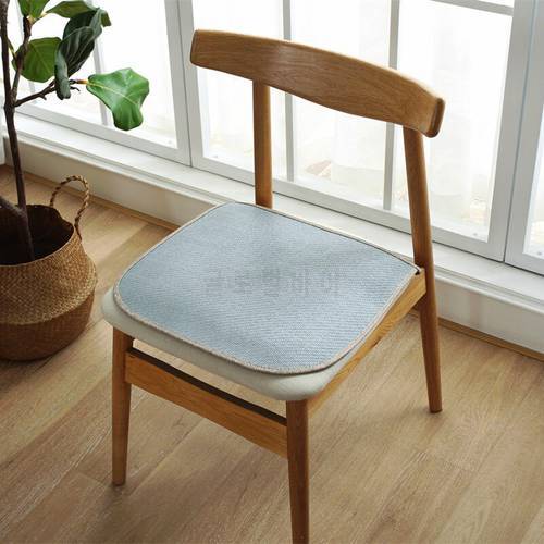 Simple Solid Color Viscose Fiber Rattan Mat Seat Cushion
