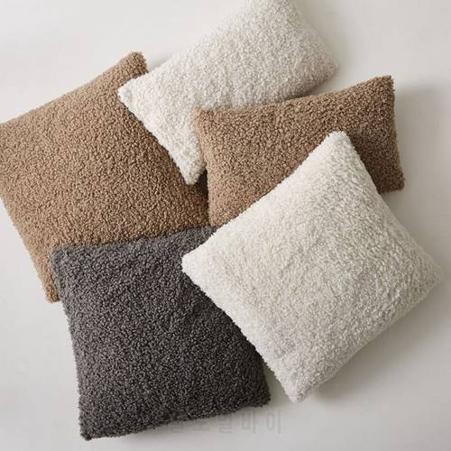 30x50cm Pillow Cover Coffee Plush Decorative Cushion Covers For Home Decoration Housse De Coussin Luxury Velvet Pillow Case