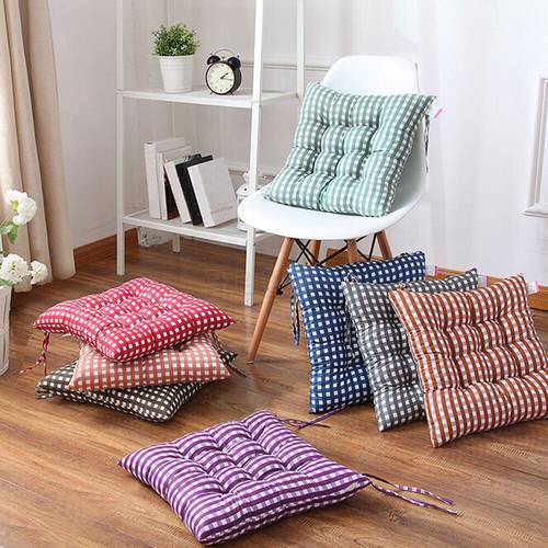 1pcs Soft Chair Cushion Square Indoor Outdoor Garden Patio Home Kitchen Office Sofa Seat cushion Buttocks Cushion Pads 36x36CM