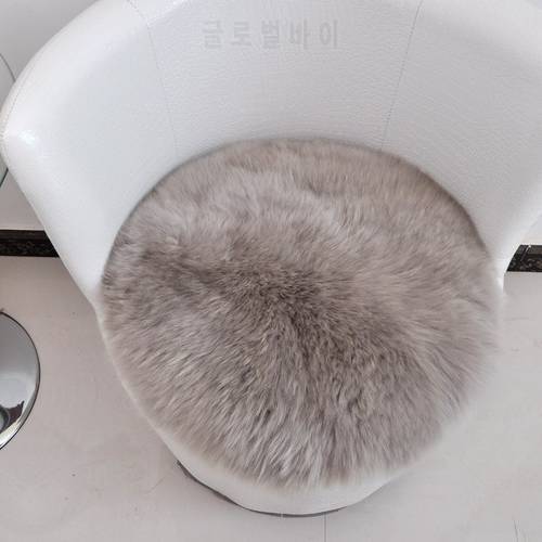 warm wool round cushion stool pad thickening seat cushion anti-slip seat mat tatami pad