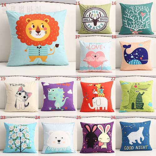 Cartoon animal style My Neighbor Totoro and Bunny Pillowcase Car Sofa Cushion Cover Home Decoration Customizable