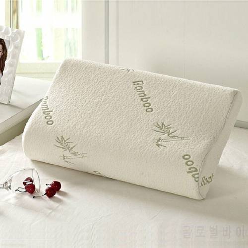 Sleeping Bammbo Memory Foam Pillow Orthopedic Pillow Latex Neck Pillow Fiber Slow Rebound Soft Pillow Massager Cervical Health