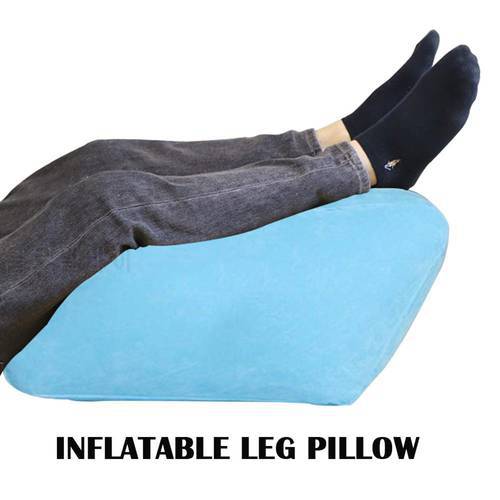 Inflatable Leg/Knee Pillow Portable Pain Relief Cushion with Inflator