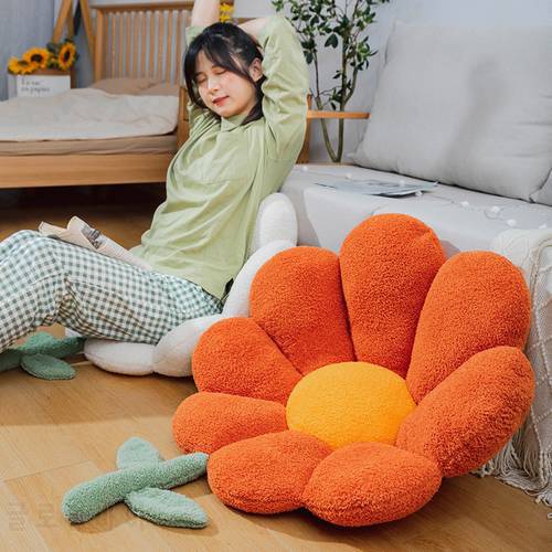 Office One-pice Lovely Chair Cushions Soft Floor Mattress Living Room Decorations Sofa Lumbar Pillow Flower Cushion
