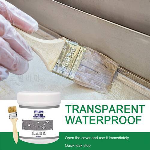 30/100/300g Transparent Waterproof Agent Toilet Anti-Leak Glue Strong Bonding Adhesive Sealant Invisible Glue Bathroom CLH@8