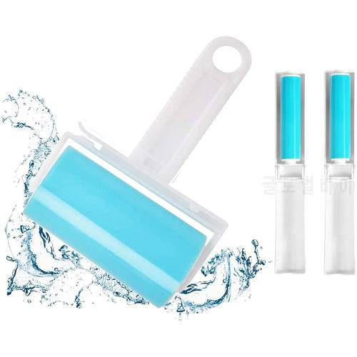 Reusable Lint Remover Roller Handle Washable Clothes Dust Roll Brush Sticky Pet Hair Remover Roller Cleaner Clothing Fur Remover