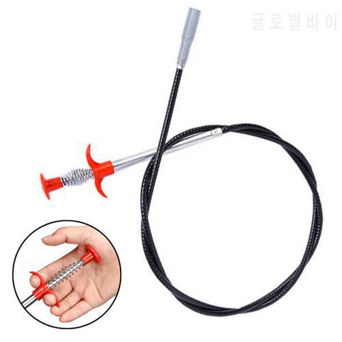 160cm Pipe Dredging Tools Drain Snake Drain Cleaner Sticks Clog Remover Cleaning Tools Household for Kitchen(85cm is available)