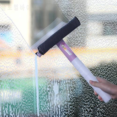 3 In 1 Spray Scraping Wipe Window Nozzle Glass Cleaner Wiper Scraper Shower Nozzle Household Cleaning Tool