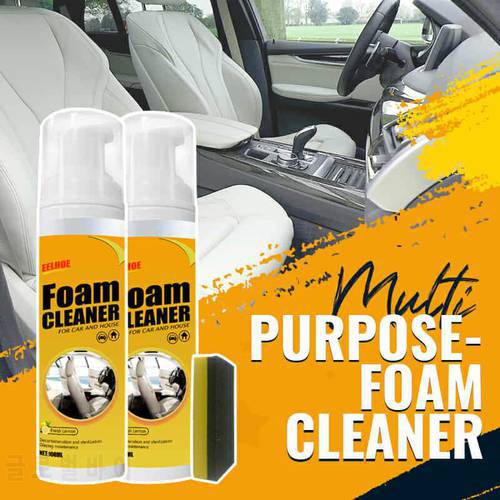 30/100ml Multi-Purpose Strong Decontamination Foam Cleaner Rust Remover Cleaning Car House Seat Interior Foam Cleaner