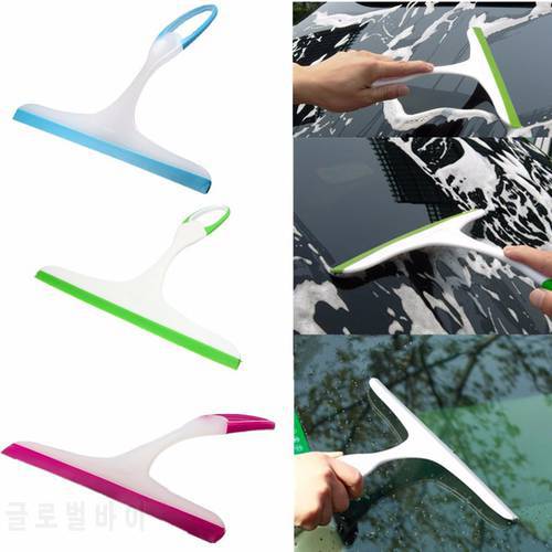 Glass Window Wiper Soap Cleaner Soft Silicone Blade Home Shower Bathroom Mirror Scraper Car Windshield Wiper Household Cleaning