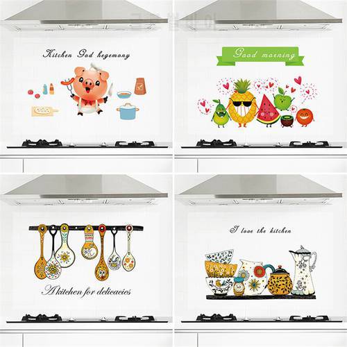 Kitchen Self Adhesive oil-proof wall stickers high temperature Foil Kitchen Stove Cabinet Sticker Oil Proof Waterproof Wallpaper