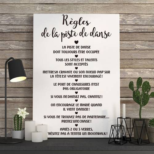 French Stickers Rules Of The Dance Floor Vinyl Wall Decal Mural Art Wallpaper Dance Hall Home Decor Living Room House Decoration
