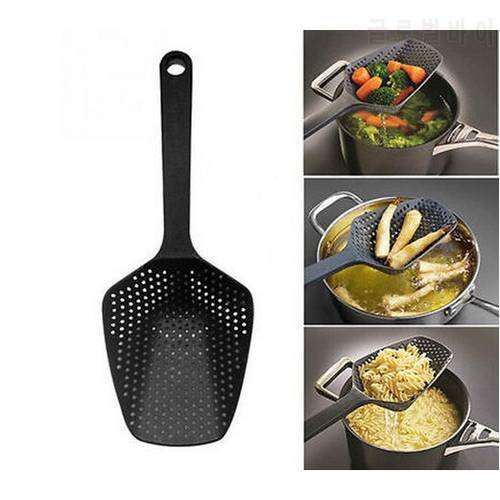 Plastic No-stick Drain Shovel Strainers Water Leaking Shovel Ice Shovel Fishing Fence Colanders Kitchen Gadget Cooking Tool