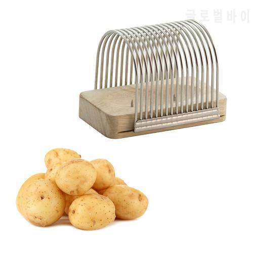 Potato Slicing Rack Kitchen Tools French Fries Cutters Potato Slicer Cutter for Barbecue