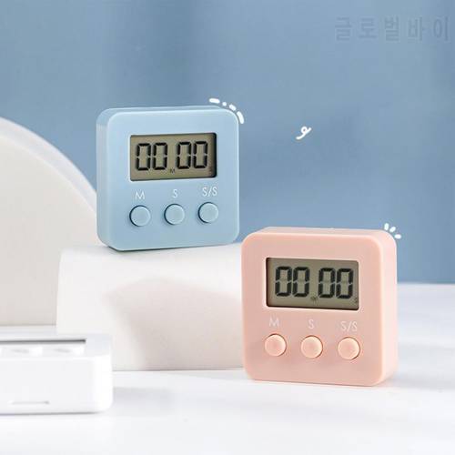 Digital Timer for Kitchen Cooking ABS Nordic Style Magnetic LED Counter for Shower/Study Stopwatch Timer Positive Countdown
