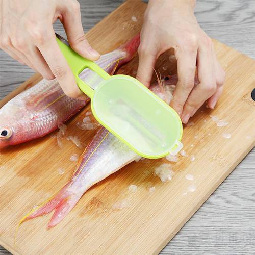 Fish Scale Planer 2 In 1 Multifunctional Fast Remove Fish Scale Scraper Household Durable Scaler Kitchen Cooking Seafood Tools