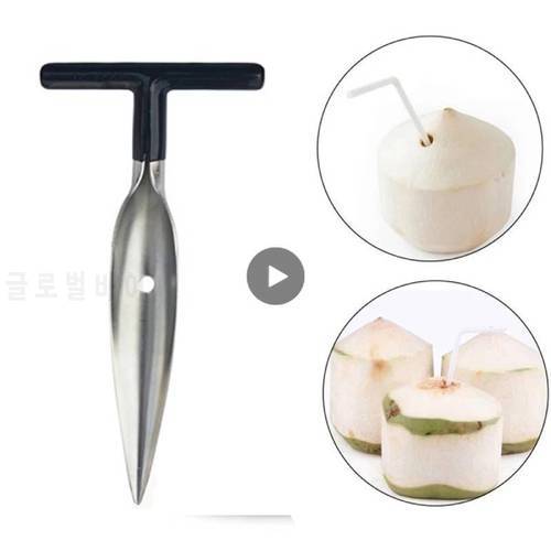 Kitchen Stainless Steel Coconut Opener Drilling Tool Knife Party Coco Gadgets Kitchen Accessories Punch Tap Drill Openers Tools