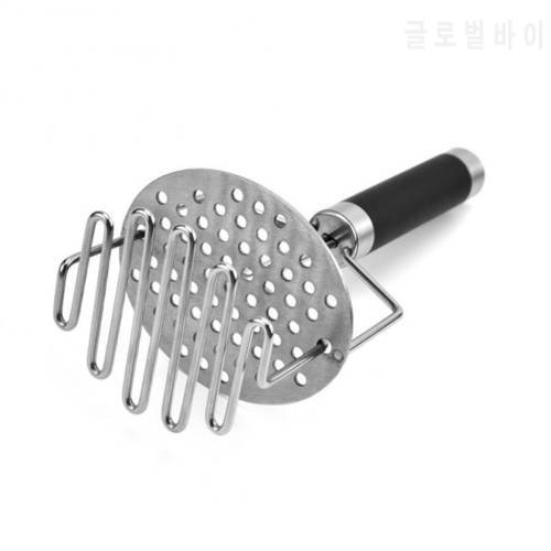 Stainless Steel Mesh Wave Shape Potato Masher Cutter Tool Kitchen Gadget Tools Sweet Potato Masher Kitchen Gadget ABS Handle