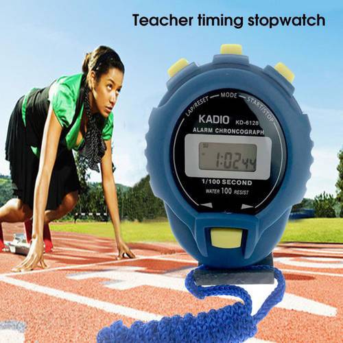 Professional Sport Stopwatch Timer Digital Chronograph Battery Powered Large Display Digital Timer 1/100&39&39 Alarm Sport Timer