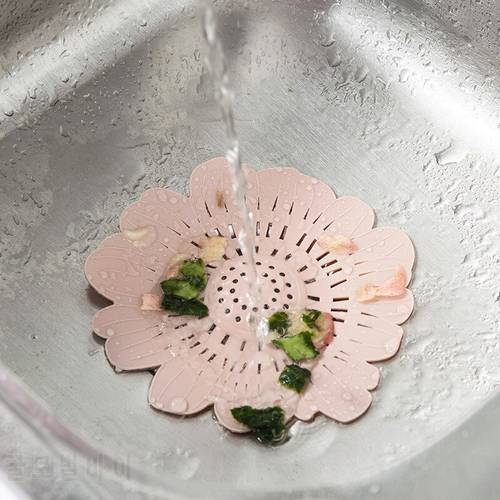 APRICOT Flower Kitchen Silicone Sink Filter Hair Catcher Stopper Shower Drain Hole Filter Trap Sink Strainer