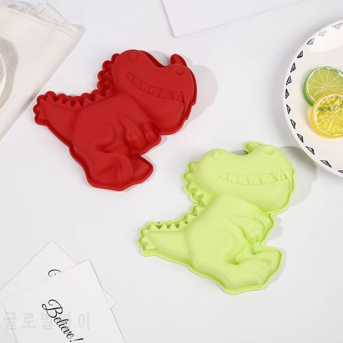 3D Dinosaur Silicone Molds Fondant Cake Decorating Tools Soap Jelly Moulds Kitchen Pastry Baking Tool DIY Large Cute Dino Molds