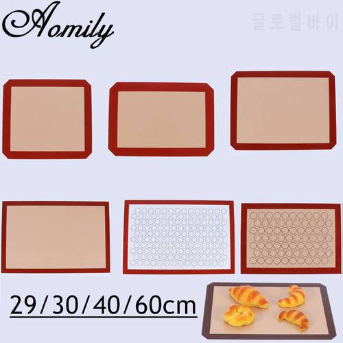 Amoliy Non-stick Silicone Baking Mat High Temperature Resistant Glass Fiber Oven Mat Baking Mat Macaron Mat Baking Accessories