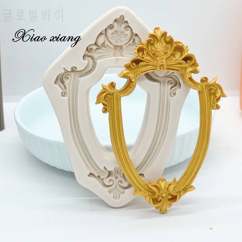 3D Photo Frame Silicone Fondant Molds For Baking DIY Fondant Cake Decorating Tools Pastry Kitchen Baking Accessories FM2010