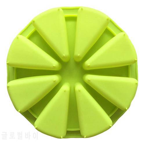 Silicone Portion Cake Mold For Baking Silicone Mold 8-Cavity DIY Non-Stick Soap Mould Pizza Slices Pan Cake Decorating Tools