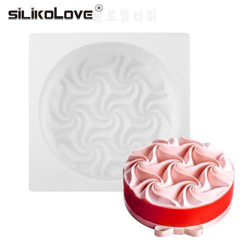 SILIKOLOVE Flowers Shapes Mousse Cake Mold Decorating Silicone Diy For Cake Wedding For Baking Dessert Art Chocolate Pan