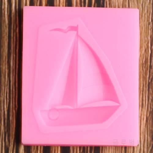 3D Sailboat Silicone Mold Cupcake Topper DIY Cake Decorating Tools Cake Baking Fondant Chocolate Candy Polymer Clay