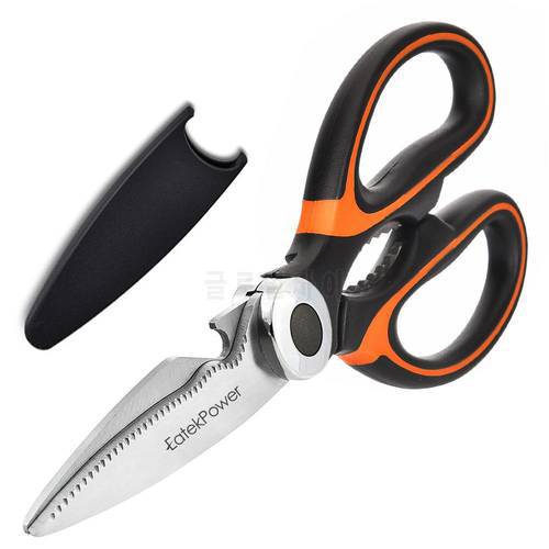 kitchen shear Multi-functional Stainless Steel Poultry Kitchen scissor Bottle opener Bone Cutter Cook Tool shear cut