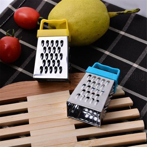 Kitchen Household Lemon Cheese Grater Mini Four Sided Grater Portable Stainless Steel Small Grater Fruit And Vegetable Tool