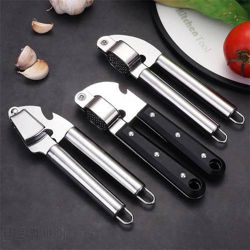 1PC Stainless Steel Garlic Press Manual Garlic Crusher Household Garlic Crusher Removable Easy-to-Clean Kitchen Supplies