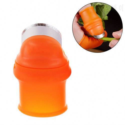 Glove Artifact Silicone Thumb Cutter Fruit Picking Vegetable Separator Thumb Cutter Finger Protector Garden Tool Kitchen Cutter