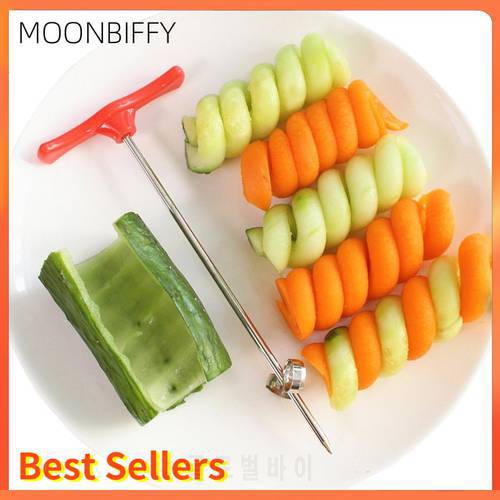 Vegetables Spiral Knife Potato Carrot Cucumber Salad Chopper Easy Spiral Screw Slicer Cutter Spiralizer Kitchen Tools cooking