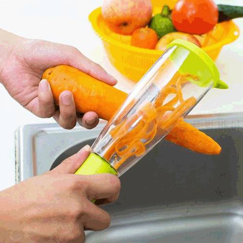 Multifunctional Storage Type Skin Scraper Peeling Knife With Storage Tube Household Fruits Vegetables Tool Kitchen Accessories