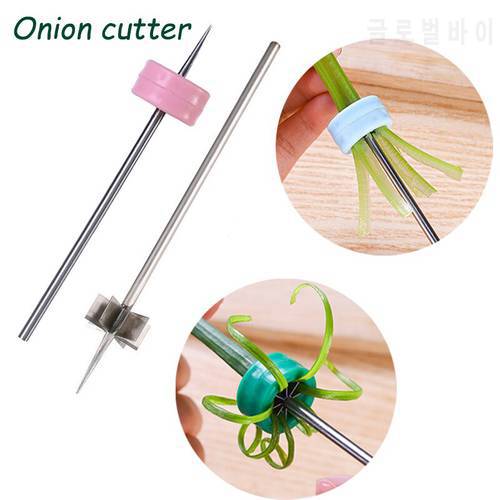 Stainless Steel Plum Blossom Onion Cutter Vegetable Chopper Pepper Slicer Grater Green Onion Shredded Knife Kitchen Cutting Tool