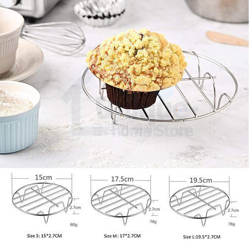 Air Fryer Accessories Stainless Steel Cooking Steaming Racks for Steaming Vegetables and Rice Racks for Kitchen Tools