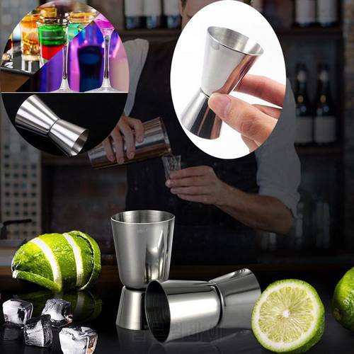 New Dual Shot Drinking Spirit Barware Cocktail Shaker Bar Tools Kitchen Gadgets Measure Jigger Cup