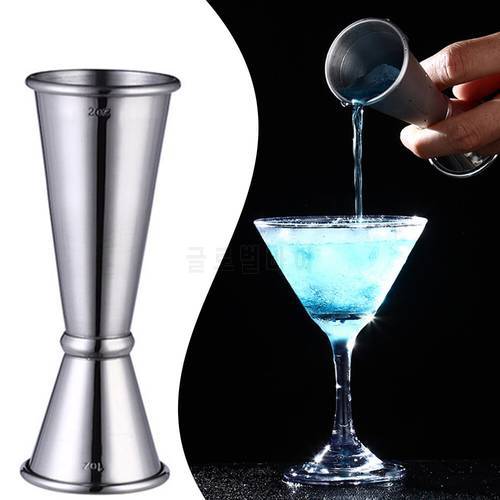 30ml/60ml Dual Head Cocktail Bar Jigger Stainless Steel Cocktail Shaker Measuring Cup Shot Drink Spirit Measure Bar Accessories