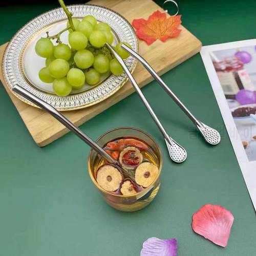 Stainless Steel Drinking Straw Filter Handmade Yerba Mate Tea Filter Straws Gourd Practical Drinks Tools Bar Accessories New