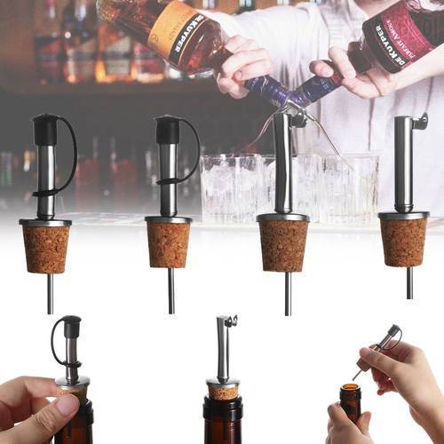 1/3PCS Wooden Cork Red Wine Pourer Oil Dispenser Beer Bottle Stopper Plug With Cover Party Drinks Wine Aerators Accessories