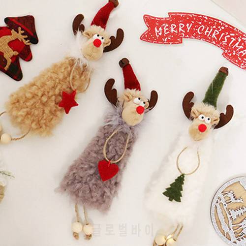 Festive Christmas Party Party Accessories Christmas Supplies Decorative Christmas Hang Elk Pendant Durable Non-woven Fabric 1pc