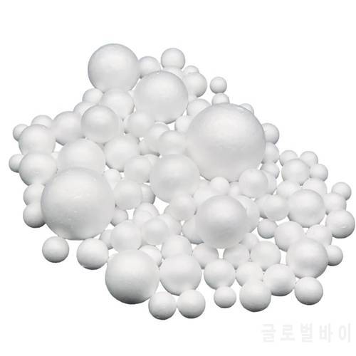 108 PCS 8 Sizes 0.8-3.15 In White Foam BallS Solid Styrofoam Balls for Art& Crafts Ornaments School Projects Wedding Decorations
