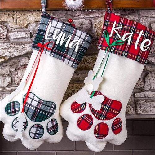 Personalized Dog Stocking Christmas Gift Cat Stocking Custom Pet Stocking Pet Gift for Christmas Puppy Gift
